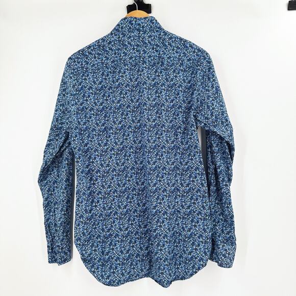 Con.struct Men Slim Fit Stretch Long Sleeve Button Up Shirt Medium Floral - Picture 3 of 6